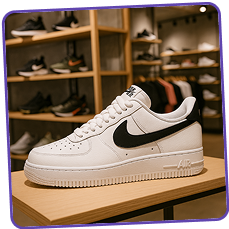 Product image generated in a store setting