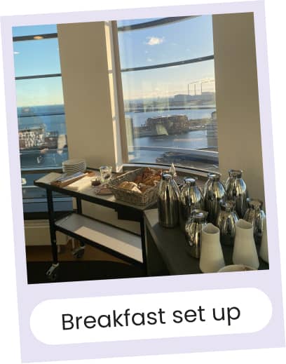 Breakfast set up
