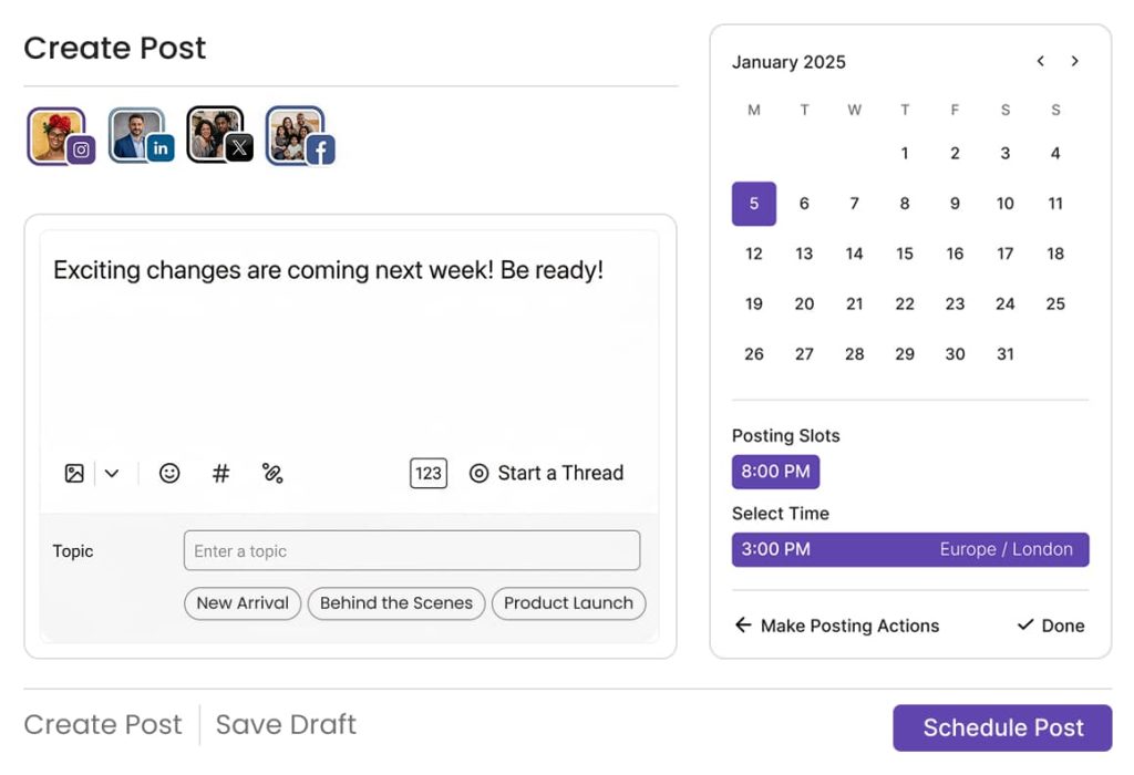 Everything Scheduled. nothing Missed.
