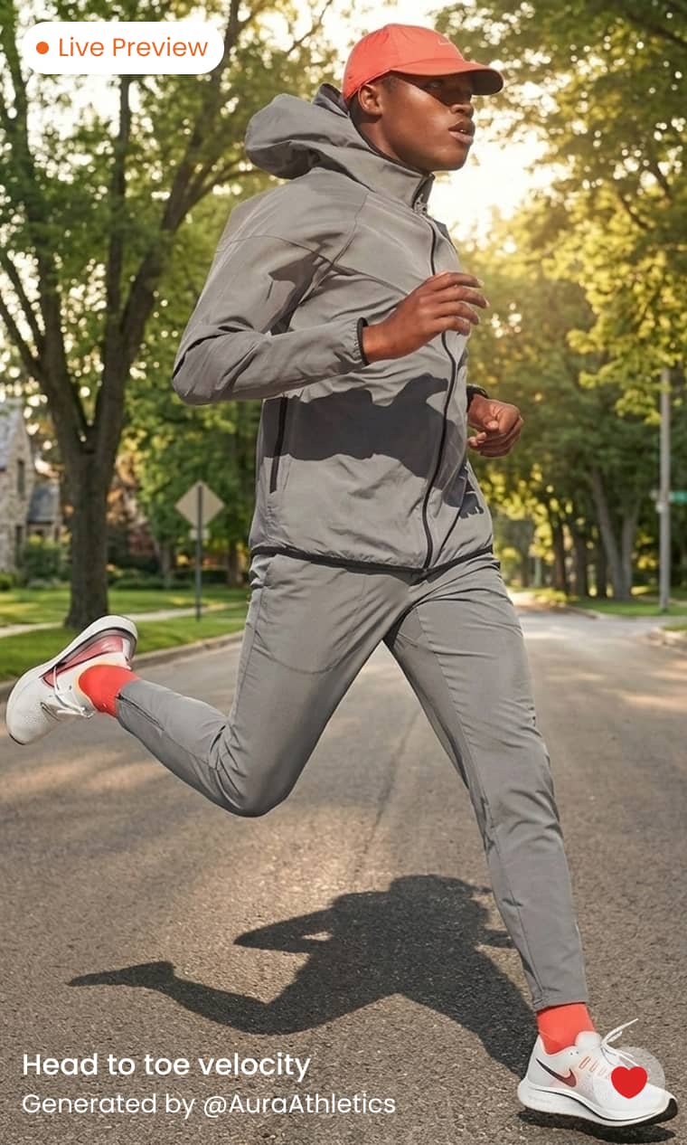 Head to toe velocity Generated by @AuraAthletics