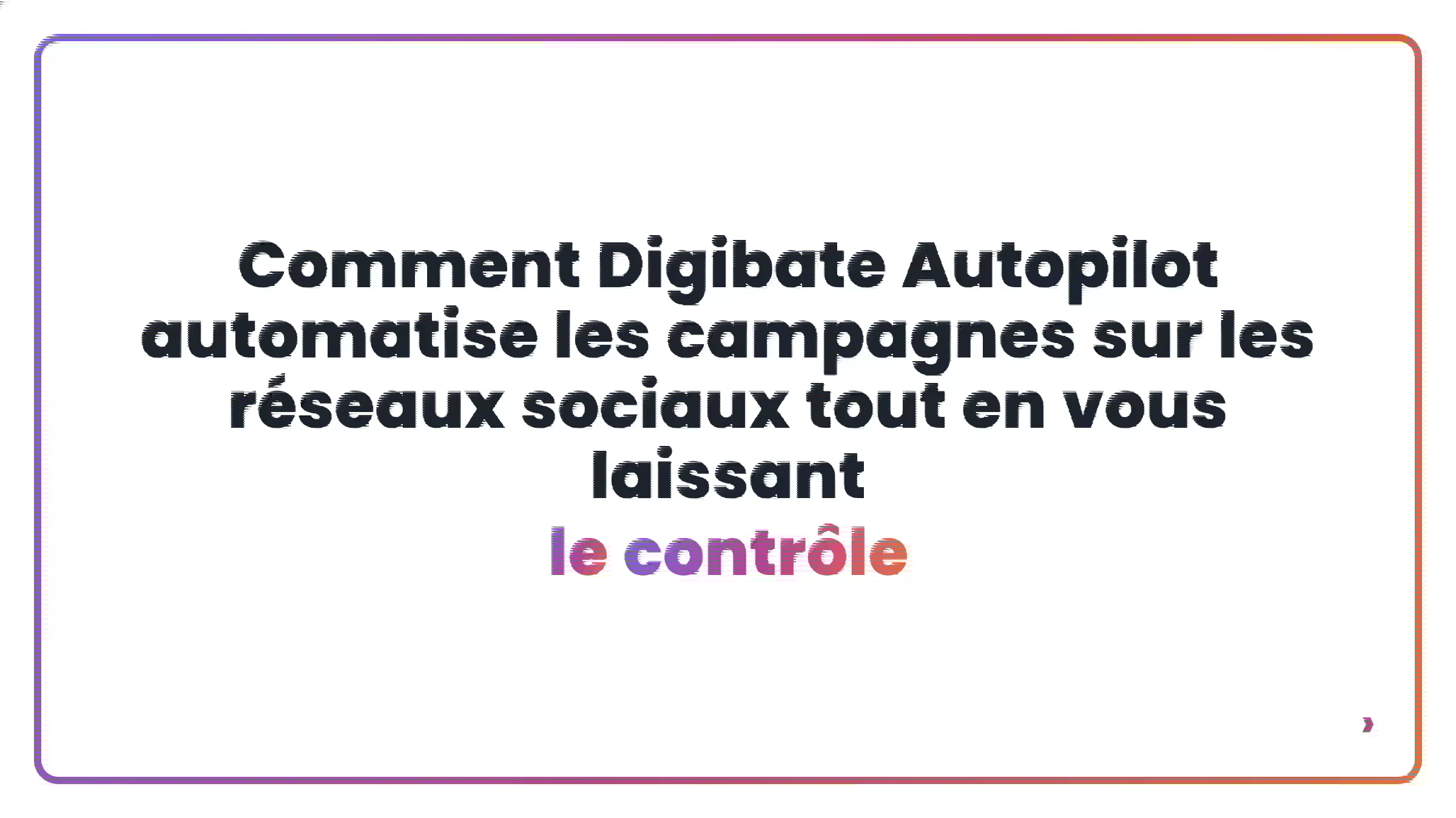 Comment Digibate Autopilot automatise les campagnes sur les réseaux sociaux tout en vous laissant le contrôle